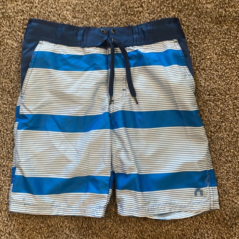 Blue Boys Swim Trunks Size 10